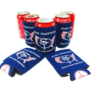 <b>Collapsible</b> Foldable Can Cozy Beer Coolies Stubby Holder Neoprene Can Cooler with Custom Logo s - Product Image 1