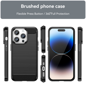 Funda de TPU suave de fibra de carbono para <span class=keywords><strong>Iphone</strong></span>, 11, <span class=keywords><strong>12</strong></span>, 13, 14 Plus, <span class=keywords><strong>Mini</strong></span> Pro Max - Product Image 6
