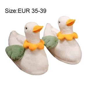 B936 Pantoufles en peluche canard pour femmes, pantoufles en peluche animale moelleuses, pantoufles d'intérieur d'hiver, pantoufles chaudes et moelleuses pour hommes, pantoufles en peluche animale ODM - Product Image 3