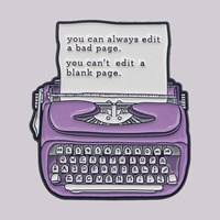Broche émaillée imprimée « Quotes Enamel Pin », personnalisable, pour sac à dos, vêtements, accessoires, bijoux amusants, cadeaux