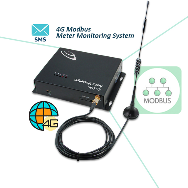 Pulse Counter Rs485 Window Opening Sensor Gsm Sms Sending Device 4G Modbus Meter Monitoring System