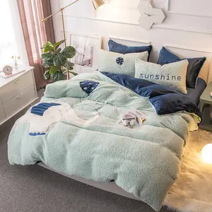 Extra Soft Warm Plush Winter Bedding Set Flannel Fleece Bed Spread
