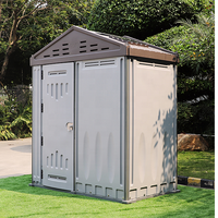 Abri de rangement étanche en HDPE et métal/plastique de style chinois à bas prix, 116*226*250cm, garantie 8-10 ans, pour usage bureautique