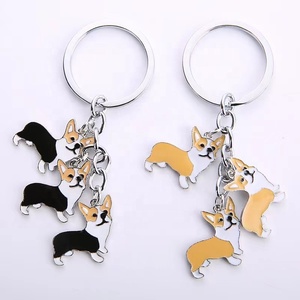 Porte-clés en alliage en gros, inspiré des célébrités d'<span class=keywords><strong>Internet</strong></span>, accessoires pour animaux de compagnie, impression typographique, porte-clés souvenir - Product Image 1