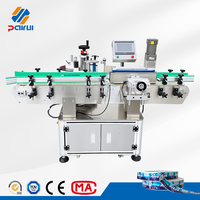 Machine d'étiquetage automatique électrique en acier inoxydable pour bouteilles rondes et carrées