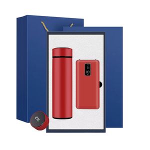 Ensemble cadeau d'entreprise de luxe 3-en-1 en acier inoxydable : masseur de cou <span class=keywords><strong>parapluie</strong></span>, batterie externe et support de téléphone, imprimé offset - Product Image 3