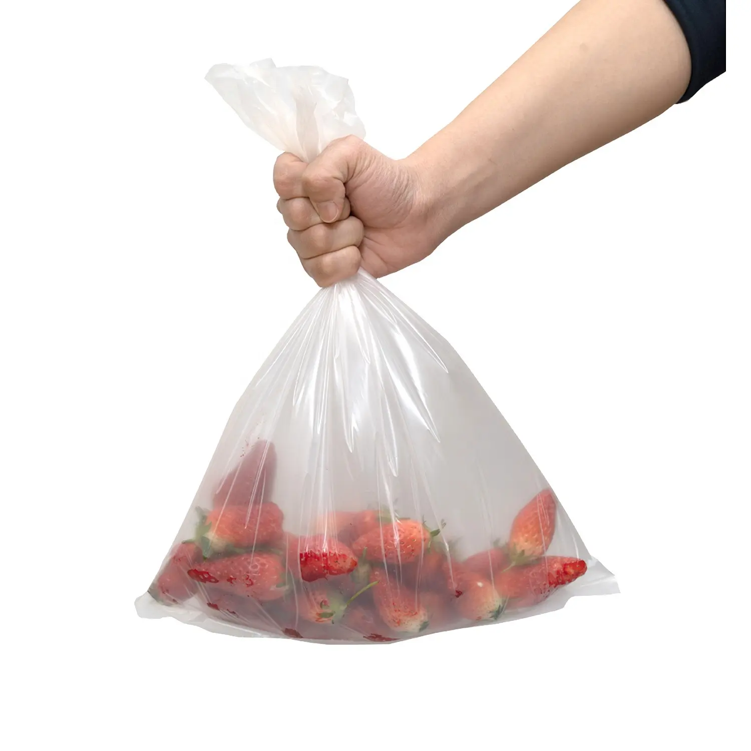 Saco de produtos biodegradáveis compostáveis de boa qualidade (saco de legumes/saco de frutas) - preço baixo, colheita de Shandong