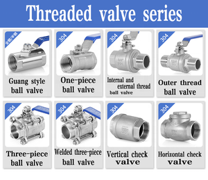 Nnjs 3PC bóng van NPT bspt thép không gỉ 304 3 mảnh bóng van DN15 1000wog đầy đủ cổng bóng van - Product Image 3