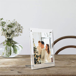 Biểu tượng tùy chỉnh rõ ràng <span class=keywords><strong>Acrylic</strong></span> khung ảnh với vít đứng bảng Top <span class=keywords><strong>Acrylic</strong></span> hiển thị hình ảnh - Product Image 2