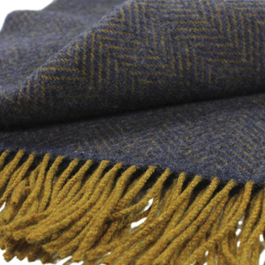 New Hot Sell Solid Color <strong>Herringbone</strong> 100% Wool Woven <strong>Blankets</strong> Garden Fleece Travelling <strong>Blanket</strong> - Product Image 2