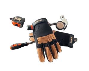 Устойчивые к порезу кожаные рабочие перчатки с <span class=keywords><strong>EN388</strong></span> уровень 4 стандарт - Product Image 1