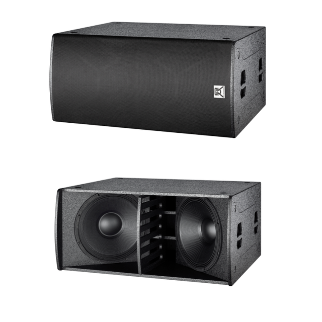 CVR Double 18 Inch Subwoofer Boxes Neodymium 2400W Sub Bass Driver Subwoofer Speaker 18