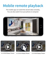 Prix de gros Mini sans fil HD 1080p Wifi intérieur caméra de sécurité à domicile Vision nocturne CMOS imagerie pas cher Mini vidéo Kameralar