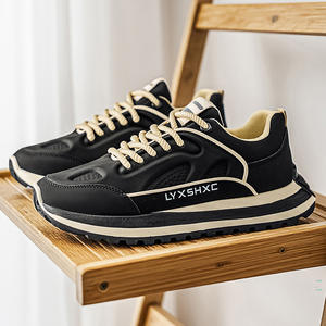 Chaussures décontractées tendance pour homme, style papa, en maille et dentelle, à enfiler, semelle souple, motif floral, pour toutes les saisons (printemps, automne) - Product Image 3