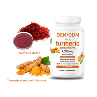 Complément alimentaire OEM pour améliorer l'humeur et soulager le stress avec extrait de safran, ashwagandha, rhodiola rosea, curcuma, curcumine, poivre noir