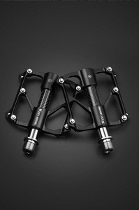 Perrin Pédales <span class=keywords><strong>VTT</strong></span> BMX et route <span class=keywords><strong>en</strong></span> acier allié triple durable Essieu <span class=keywords><strong>en</strong></span> fibre de carbone avec bagues <span class=keywords><strong>en</strong></span> titane pour vélos de route - Product Image 5