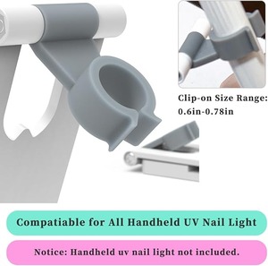 Soporte Plegable para Lámpara de Uñas UV, Soporte para Lámpara de Uñas con Rotación de 360 Grados Rotación ajustable, compatible con todos los Flash Cure - Product Image 3