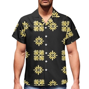 Vestido Camisero Sexy de Verano para Mujer, Estilo Hawaiano, Negro, Talla Grande, de Lujo, Personalizado e Impreso de Alta Calidad - Product Image 4