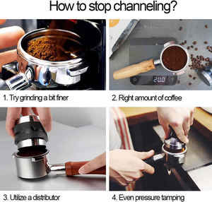 Portafiltro sin fondo de 51mm, 2 orejas compatibles con De'Longhi Stilosa EC260BK, herramienta de café con mango de madera - Product Image 4