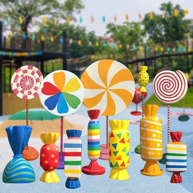 Large Candy Props Fiberglass Figurine Candyland - Giant Candy Display Props