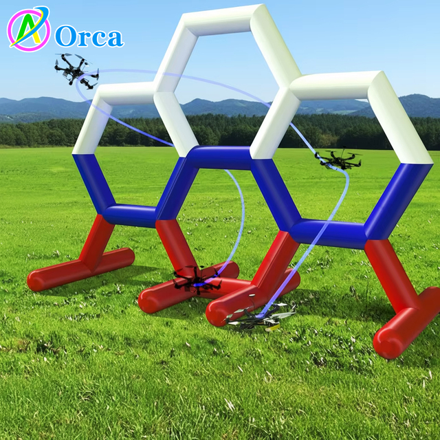 Drone Racing Adapts Inflatable Fence Inflatable Drone Soccer Arena Inflatable Drone Obstacle Arena Team Building Games