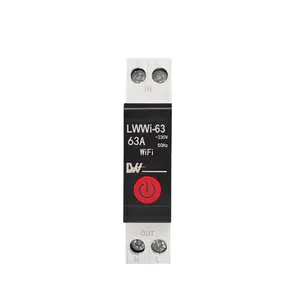 LWWI-63 Smart Switch WIFI Circuit Breaker 63A Over under voltage protection power metering wireless Remote Control Switch