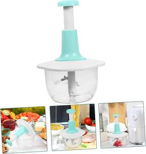 Picadoras manuales de verduras al por mayor, tipo prensa, cortadores de carne y ajo para el hogar, batidoras, procesadores de alimentos mini para cocina - Product Image 4