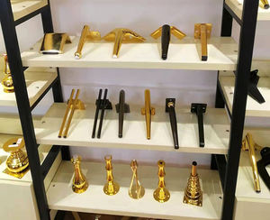 Pied de meuble de canapé européen <span class=keywords><strong>2022</strong></span>, pieds de meuble en métal chromé, canapé cochon en laiton noir, pieds de lit, Offre Spéciale - Product Image 5