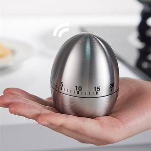 Temporizador de cocina de huevo de acero inoxidable, alarma giratoria mecánica Manual, temporizador de cuenta regresiva de 60 minutos para cocinar - Product Image 5