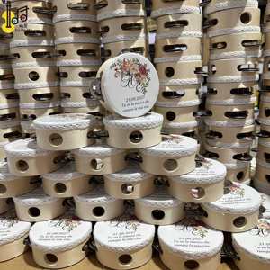 Nhỏ Nhỏ Bộ Gõ Giáo Dục Tay Trống Nhạc Cụ Đám Cưới Trống Trống Trống 4 Inch Đồ Chơi Giá Wed Trống Giá - Product Image 3