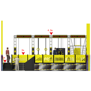 Parque trampolín interior equipo extrema trampolín Ninja Guerrero SkyZone proveedor - Product Image 5