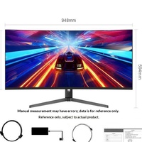 Moniteur incurvé Nano IPS noir 40 pouces 5K 120 Hz à taux de rafraîchissement élevé, prise en charge des couleurs DCI-P3 à 96 %, interface Type-C, 2500R AL408UX 21:9