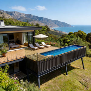 Piscina de Fibra de Vidrio Ecológica para Exteriores, Resistente a los Rayos UV y Perfecta para la Diversión Familiar en su Espacio Exterior - Product Image 3