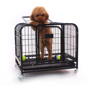 Toptan taşınabilir Pet kafesleri büyük kulübesi kolay montajlı köpek kafesi alt tepsi ile - Product Image 4