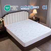 Drap de lit imperméable en bambou OEKO-TEX, protection silencieuse et rafraîchissante contre les allergies et les liquides