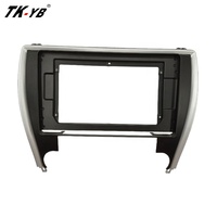 TK-YB Panneau de voiture 10,1 pouces pour Toyota Camry 2015-2017 Accessoires intérieurs Adaptateur de couverture Installation de l'autoradio Cadre de tableau de bord