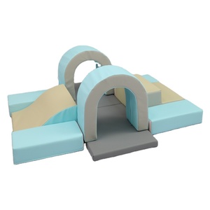 Couverture en cuir PU écologique pour bébé, bloc de jeu d'intérieur doux, équipement de vente en gros, tunnel pour jardin d'enfants - Product Image 3