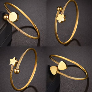 Réglable Confort Double Amour Personnalisé DIY Nom Lettre Charme pour <span class=keywords><strong>Bracelet</strong></span> Nouveau <span class=keywords><strong>Fil</strong></span> En Acier Inoxydable Bracelets De Mode - Product Image 1