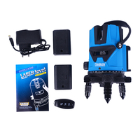 Niveau laser rotatif Tmakota 5 lignes 3D, faisceau vert, outil de haute qualité, niveaux laser rotatifs
