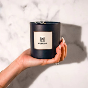 Huaming <span class=keywords><strong>New</strong></span> nhãn hiệu riêng sáp đậu nành vật liệu sang trọng mùi hương nến giá tốt bán buôn Luxe 3 gói nến thơm Bộ quà tặng - Product Image 5