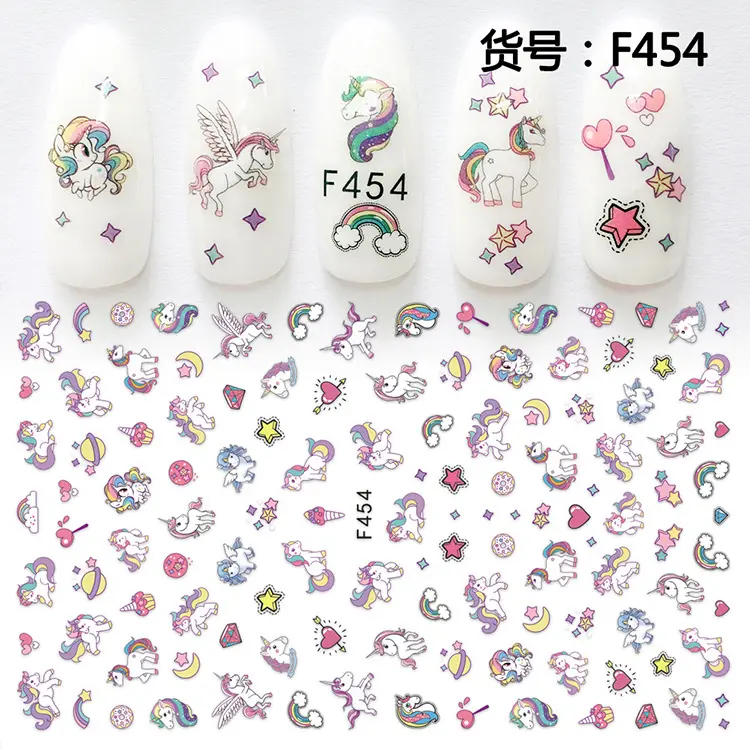 Wholesale Cute Style Flower Animal Nail Art Stickers For Nail Art Decoration