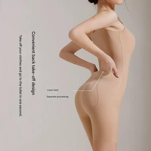 Conjunto de Body Moldeador para Mujer Talla Grande - Material Spandex/Algodón, Control de Abdomen Medio, Diseño Reductor - Product Image 1