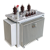 Transformateur triphasé immergé dans l'huile 1600 2000 2500 kVA, encastré dans un coffret métallique, monté au sol, transformateur de puissance industriel