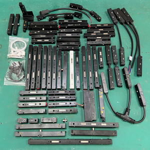 LEDEAST T035 Rail de suspension extensible en aluminium à circuit unique 3 fils, rail de guidage en cuivre à 3 broches <span class=keywords><strong>pour</strong></span> centre commercial - Product Image 5