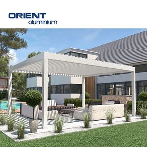 <span class=keywords><strong>Pergola</strong></span> à persiennes <span class=keywords><strong>Pergola</strong></span> en aluminium murale électrique en aluminium <span class=keywords><strong>Pergola</strong></span> bioclimatique en aluminium à persiennes étanche 6x4 - Product Image 6