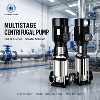 Pompa Sentrifugal Multistage Vertikal Stainless Steel untuk Sistem Sirkulasi Pipa Domestik dan Peningkat Tekanan Air