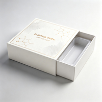 Boîte cadeau coulissante personnalisée de luxe, boîte en papier rigide pour l'emballage de produits cosmétiques et de soins de santé, coffret cadeau