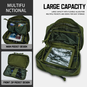 Sac de rangement pour petits outils personnalisé, sac banane tactique multi-usage, sac utilitaire Molle EDC, <span class=keywords><strong>pochette</strong></span> d'accessoires pour gilet de chasse en extérieur - Product Image 4