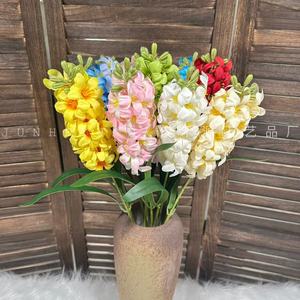 Orquídea Artificial Junheyuan de una Sola Rama, Decoración para Bodas y Hogar, Arreglo Floral, Flores de Simulación - Product Image 1