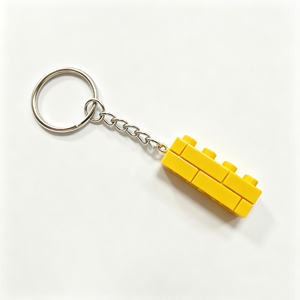 Porte-clés en forme de brique BLOCKMOC 1×4, porte-clés coloré en forme de bloc de construction, accessoire en plastique pour porte-clés, idéal pour les cadeaux de fête - Product Image 5